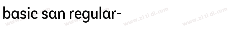 basic san regular字体转换
